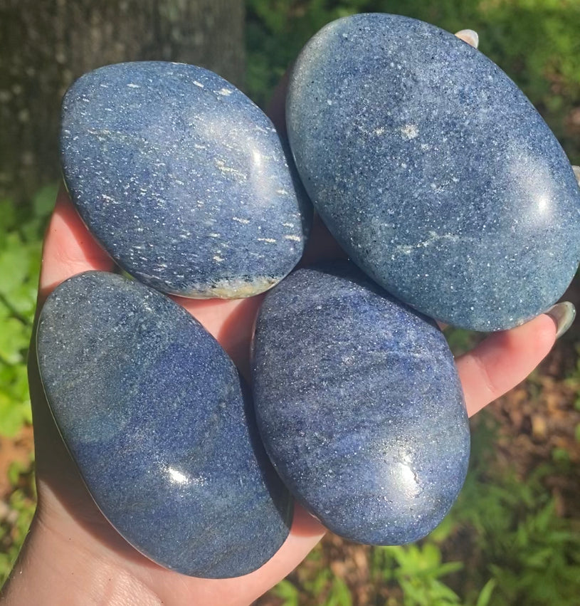Lazulite Palm Stones