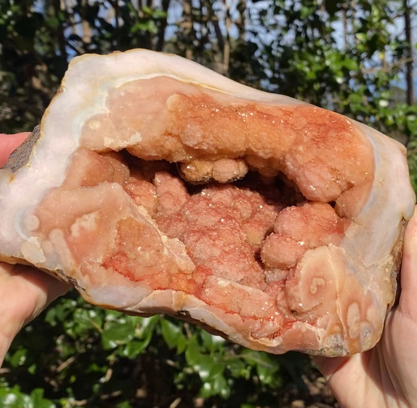 Pink Amethyst Geode-EXTREMELY RARE 5.1lb
