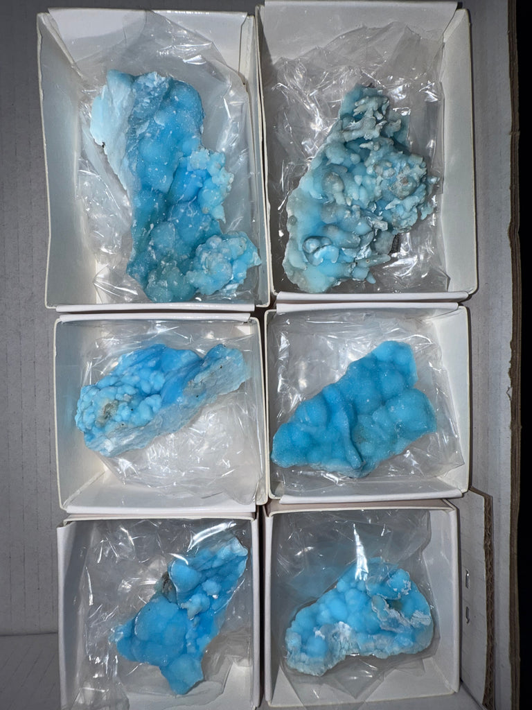 Cotton Candy Blue Aragonite lot 4
