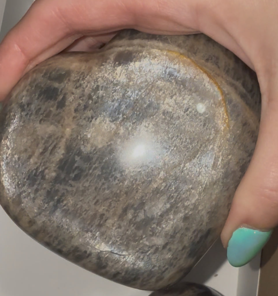 Black Moonstone Flashy Lot (Mushroom, Heart, Sphere)