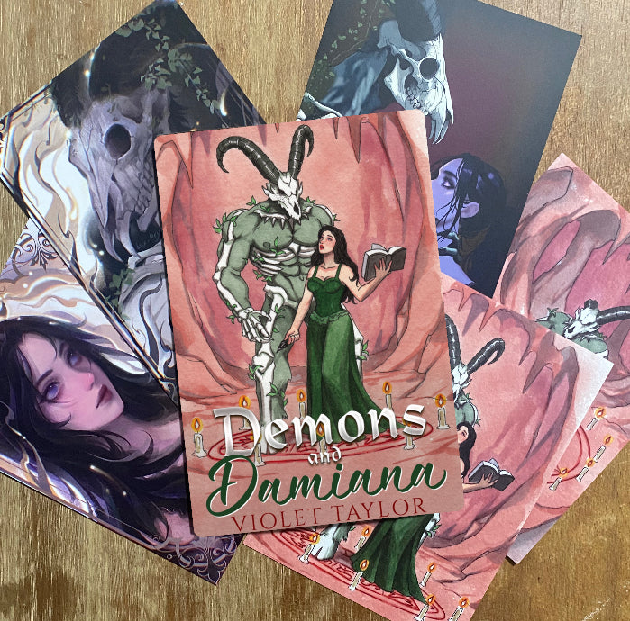 Special Edition Demons and Damiana paperback bundle + 5 prints