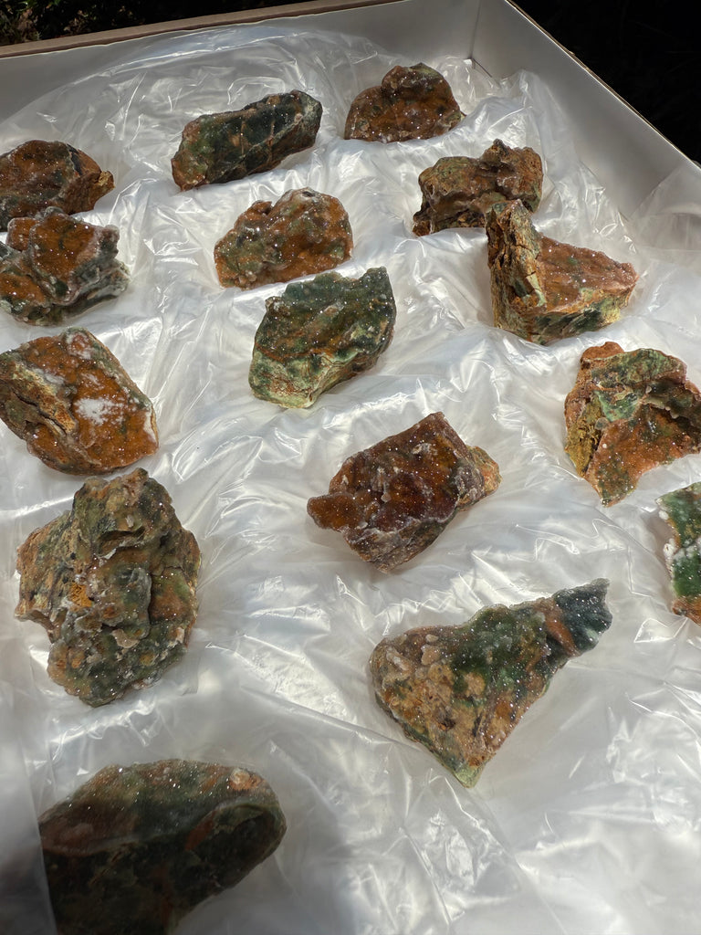 Druzy Chrome Chalcedony from Turkey! 15pcs