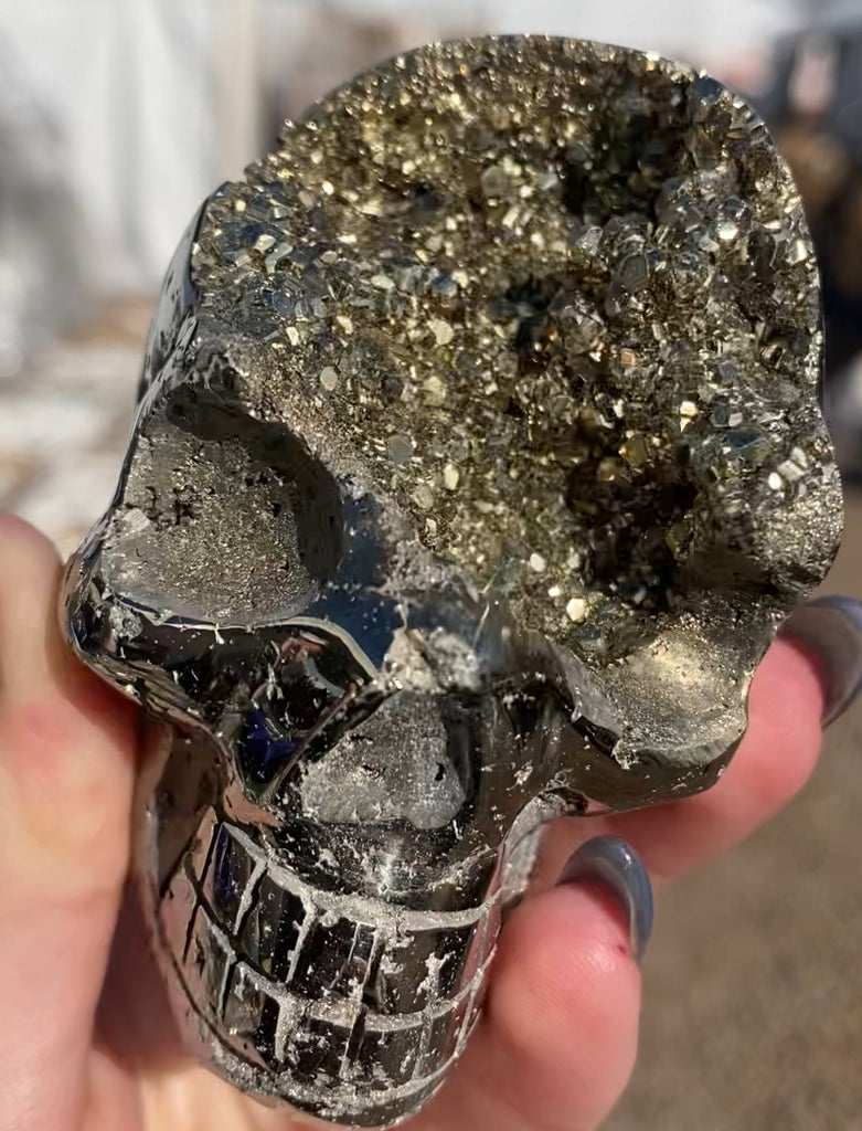Peruvian Pyrite Skull