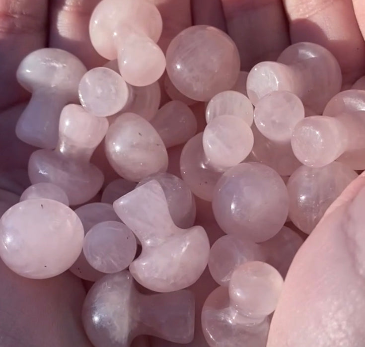 Rose Quartz Mushroom