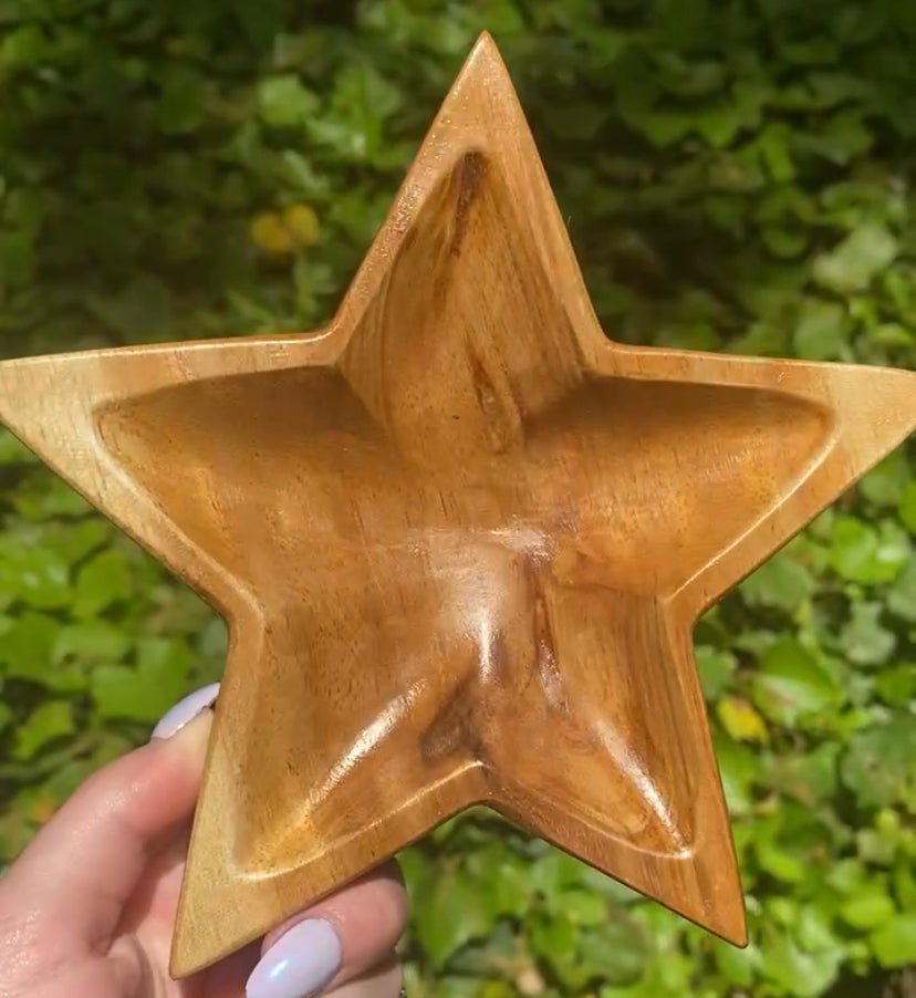 Wooden Star Bowls